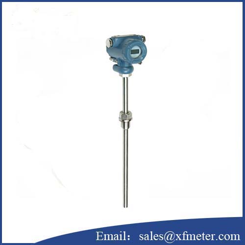 Temperature transmitter with pipe connector