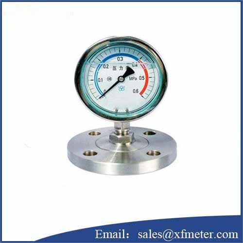 Y-100BF/Z/MF(316)/316 Diaphragm seal pressure gauge