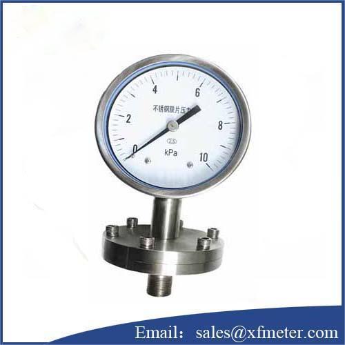 YPF-150B-F Diaphragm pressure gauge