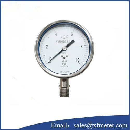 Capsule pressure gauge