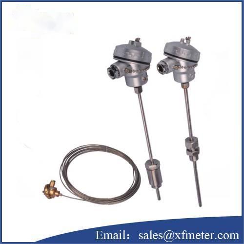 Armored thermocouple with compensation wire